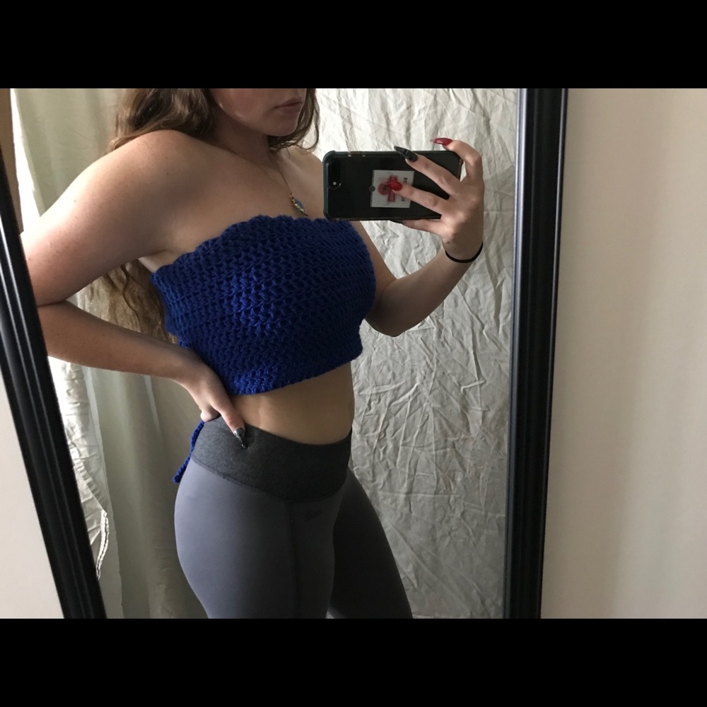 Crochet tube top 💙